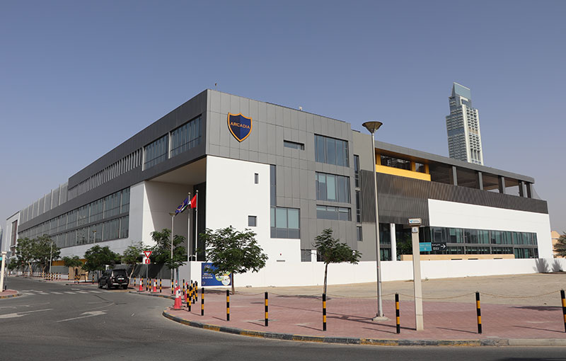 Arcadia Secondary School on Plot No.JVT08SCP002, Al Jumeirah Triangle, Dubai.